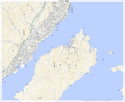 513232 厳島 （いつくしま Itsukushima）, 地形図