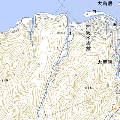 513232 厳島 （いつくしま Itsukushima）, 地形図