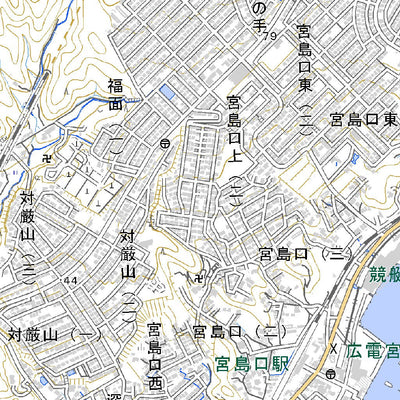 513232 厳島 （いつくしま Itsukushima）, 地形図