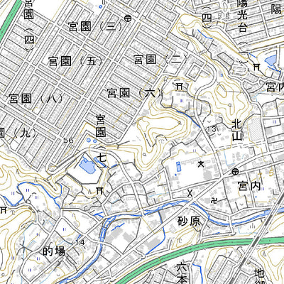 513242 廿日市 （はつかいち Hatsukaichi）, 地形図