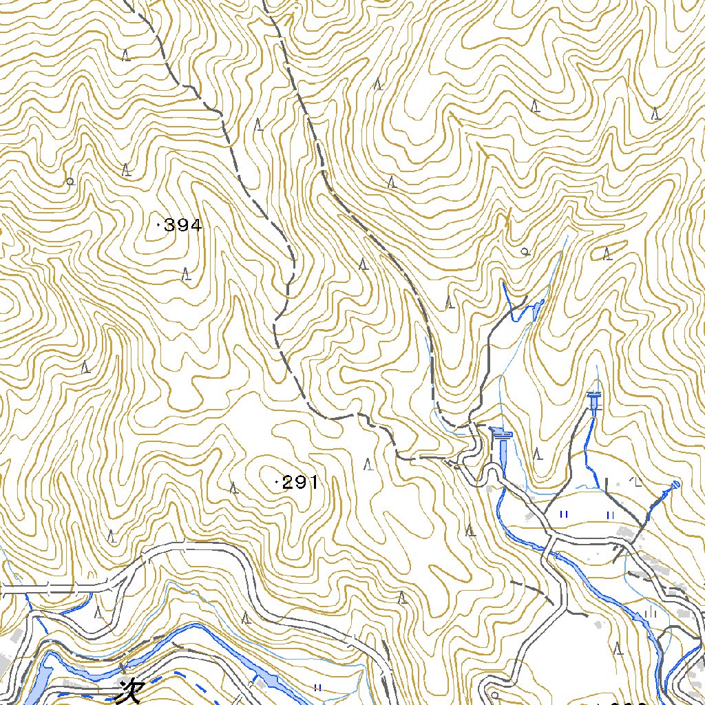 513252 川角 （かわすみ Kawasumi）, 地形図 Map by Pacific Spatial