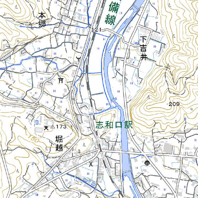 513265 井原市 （いばらいち Ibaraichi）, 地形図