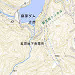 553910 藤原湖 （ふじわらこ Fujiwarako）, 地形図