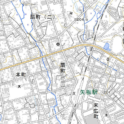 553917 矢板 （やいた Yaita）, 地形図