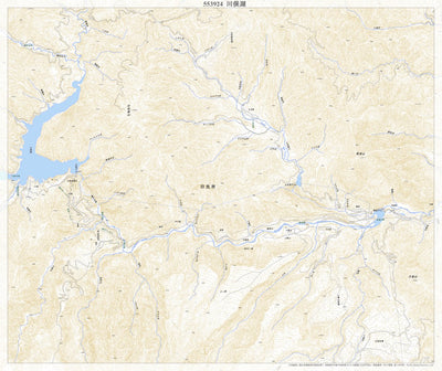 553924 川俣湖 （かわまたこ Kawamatako）, 地形図
