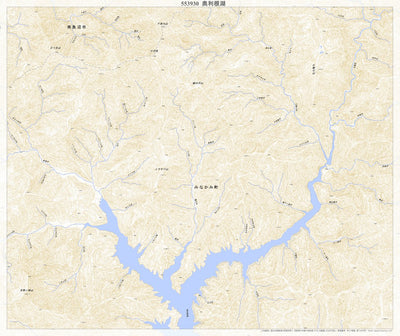 553930 奥利根湖 （おくとねこ Okutoneko）, 地形図