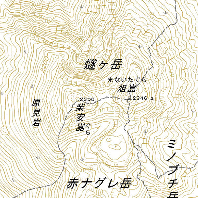 553932 燧ヶ岳 （ひうちがたけ Hiuchigatake）, 地形図