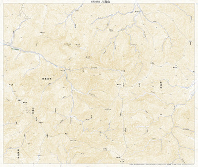 553950 八海山 （はっかいさん Hakkaisan）, 地形図