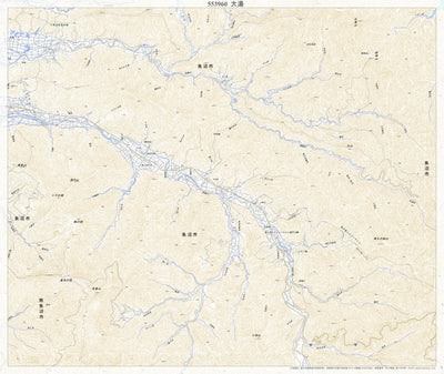 553960 大湯 （おおゆ Oyu）, 地形図