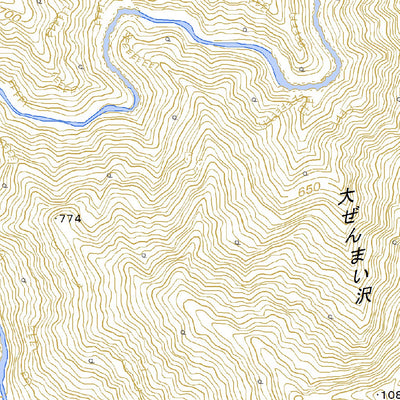 553961 未丈が岳 （みじょうがだけ Mijogadake）, 地形図