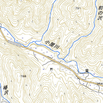 553964 会津山口 （あいづやまぐち Aizuyamaguchi）, 地形図