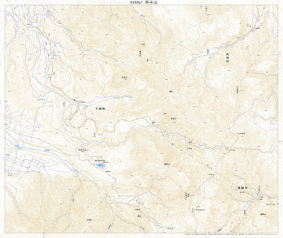 553967 甲子山 （かっしざん Kasshizan）, 地形図