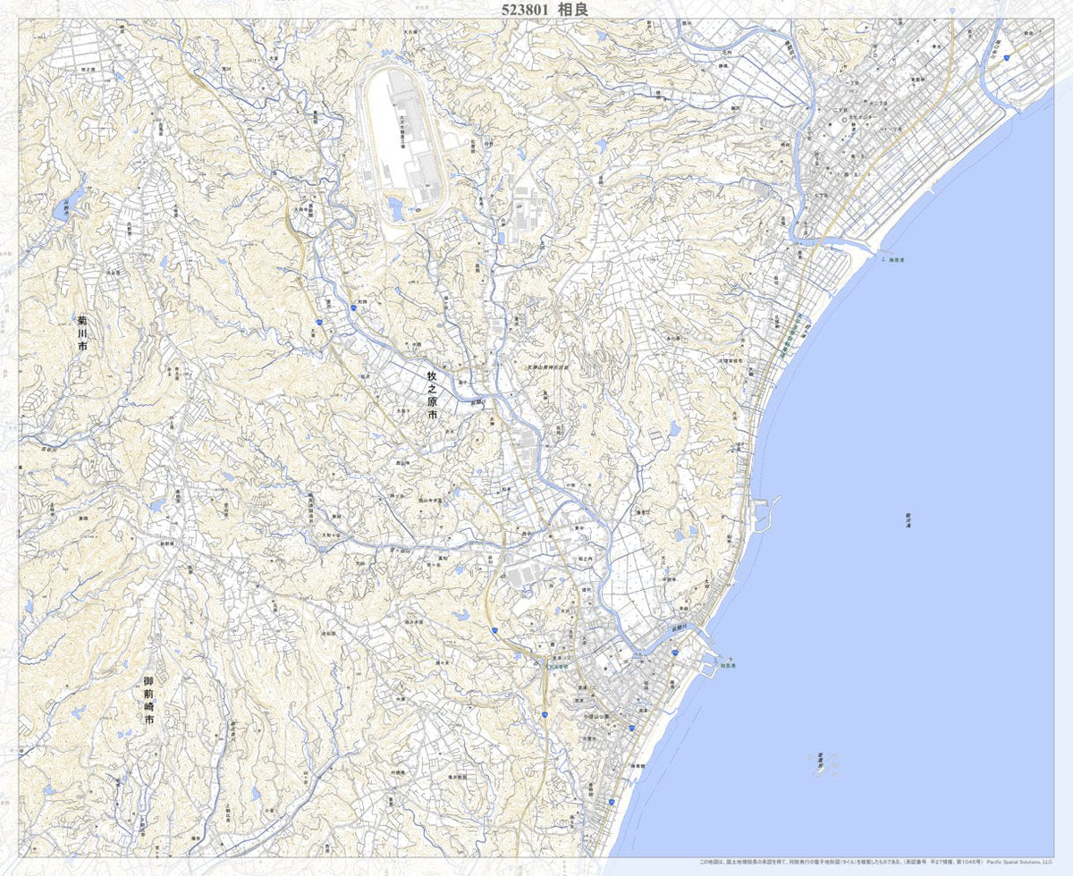 523801 相良 (さがら Sagara), 地形図 Map by Pacific Spatial Solutions, Inc ...