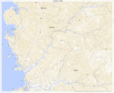 523816 仁科 （にしな Nishina）, 地形図