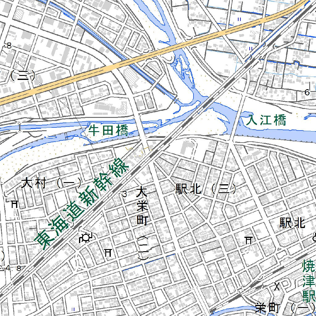 【箱付き美品】日本大地図 523822 焼津 （やいづ Yaizu）, 地形図 Map by Pacific Spatial
