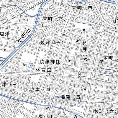 523822 焼津 （やいづ Yaizu）, 地形図