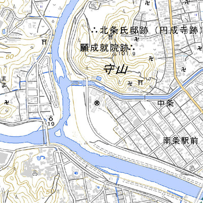 523847 韮山 （にらやま Nirayama）, 地形図
