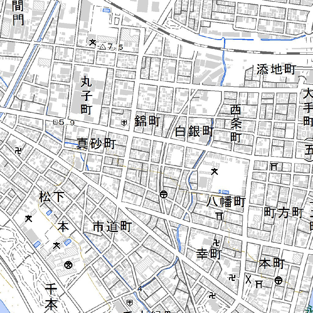 523856 沼津 （ぬまづ Numazu）, 地形図 Map by Pacific Spatial 