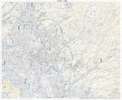 523857 三島 （みしま Mishima）, 地形図
