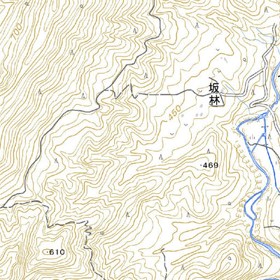 523874 上井出 （かみいで Kamiide）, 地形図