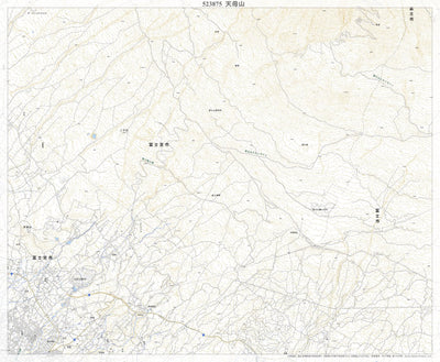 523875 天母山 （あんもやま Ammoyama）, 地形図