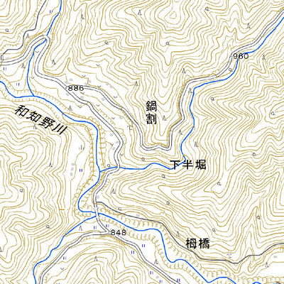 533705 浪合 （なみあい Namiai）, 地形図