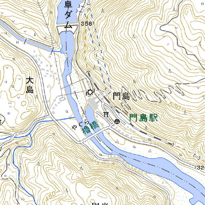 533706 山田河内 （やまだごうち Yamadagochi）, 地形図