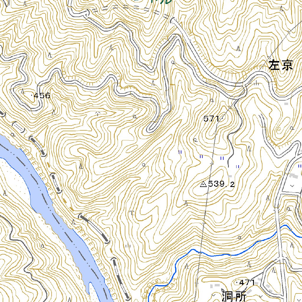 533706 山田河内 （やまだごうち Yamadagochi）, 地形図 Map by Pacific Spatial Solutions ...