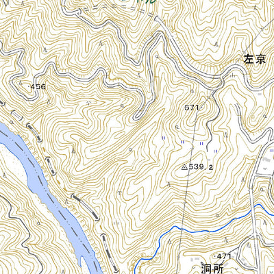 533706 山田河内 （やまだごうち Yamadagochi）, 地形図