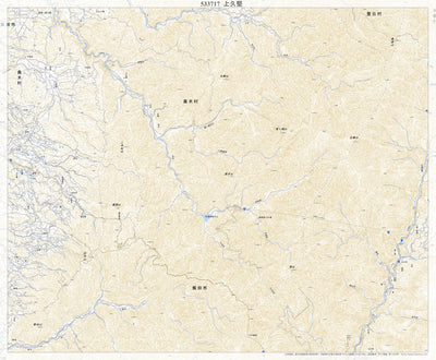 533717 上久堅 （かみひさかた Kamihisakata）, 地形図