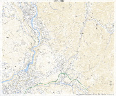 533724 妻籠 （つまご Tsumago）, 地形図