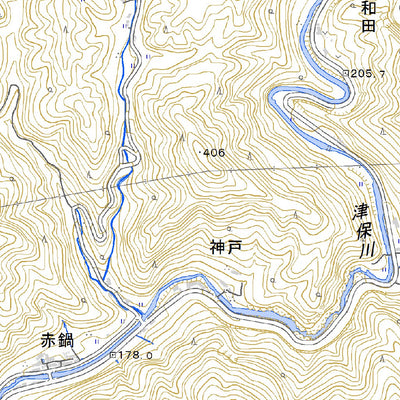 533730 美濃川合 （みのかわい Minokawai）, 地形図
