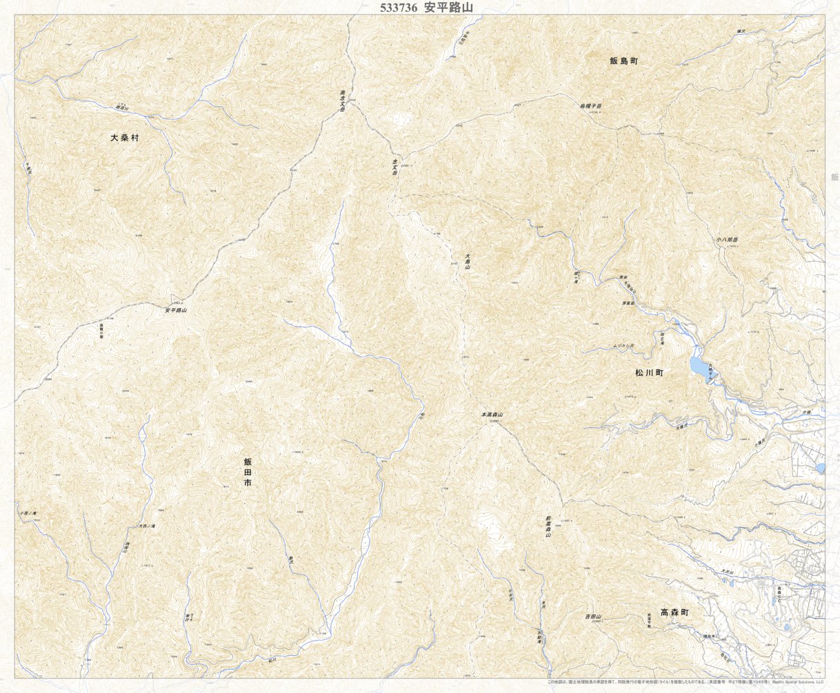 533736 安平路山 （あんぺいじやま Ampeijiyama）, 地形図 Map by