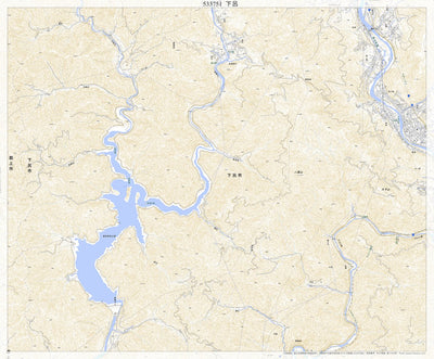 533751 下呂 （げろ Gero）, 地形図