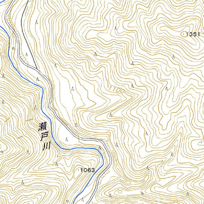 533754 王滝 （おおたき Otaki）, 地形図