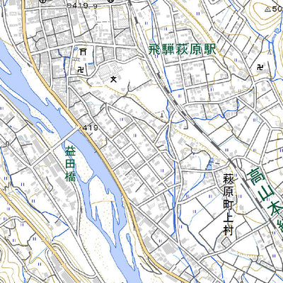 533761 萩原 （はぎわら Hagiwara）, 地形図