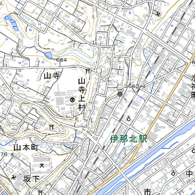 533767 伊那 （いな Ina）, 地形図