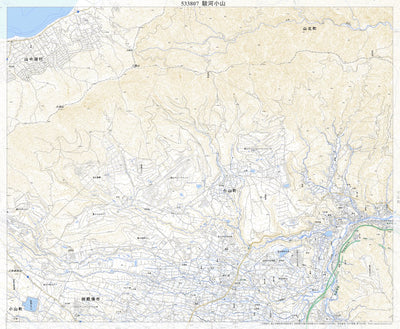 533807 駿河小山 （するがおやま Surugaoyama）, 地形図