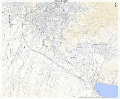 533816 富士吉田 （ふじよしだ Fujiyoshida）, 地形図