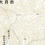 533837 大月 （おおつき Otsuki）, 地形図