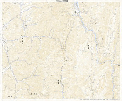 533840 市野瀬 （いちのせ Ichinose）, 地形図