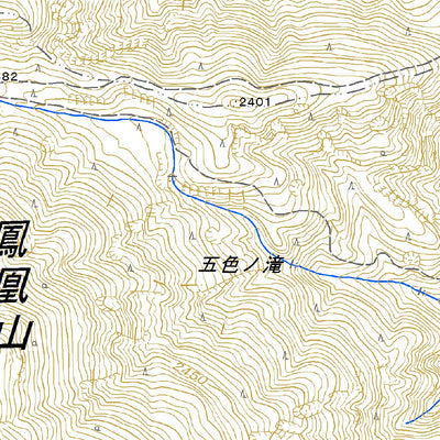533842 鳳凰山 （ほうおうざん Hoozan）, 地形図