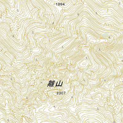 533842 鳳凰山 （ほうおうざん Hoozan）, 地形図