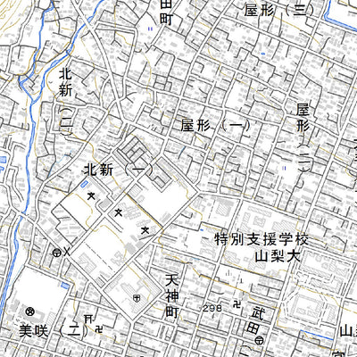 533844 甲府北部 （こうふほくぶ Kofuhokubu）, 地形図