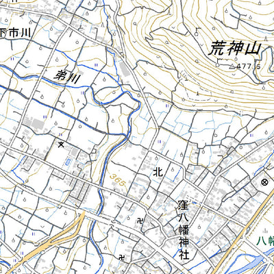 533845 塩山 （えんざん Enzan）, 地形図