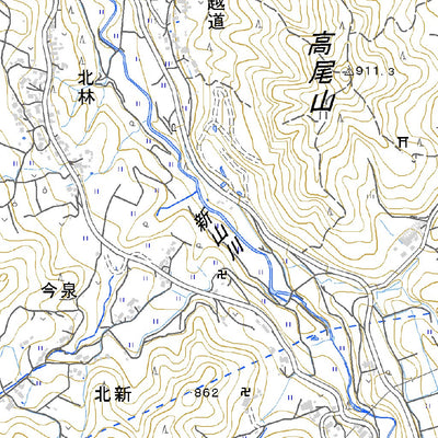 533850 信濃溝口 （しなのみぞぐち Shinanomizoguchi）, 地形図