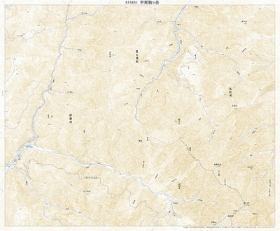 533851 甲斐駒ヶ岳 （かいこまがたけ Kaikomagatake）, 地形図
