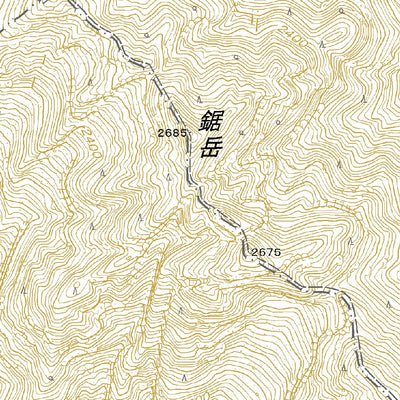 533851 甲斐駒ヶ岳 （かいこまがたけ Kaikomagatake）, 地形図