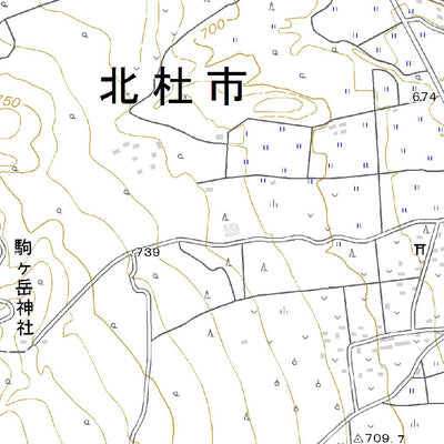 533852 長坂上条 （ながさかかみじょう Nagasakakamijo）, 地形図
