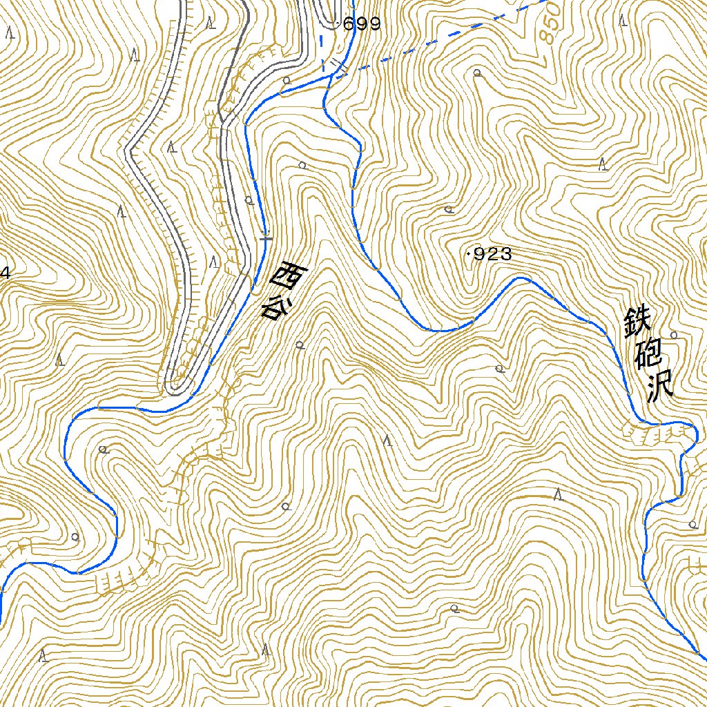 533867 雲取山 （くもとりやま Kumotoriyama）, 地形図 Map by Pacific 